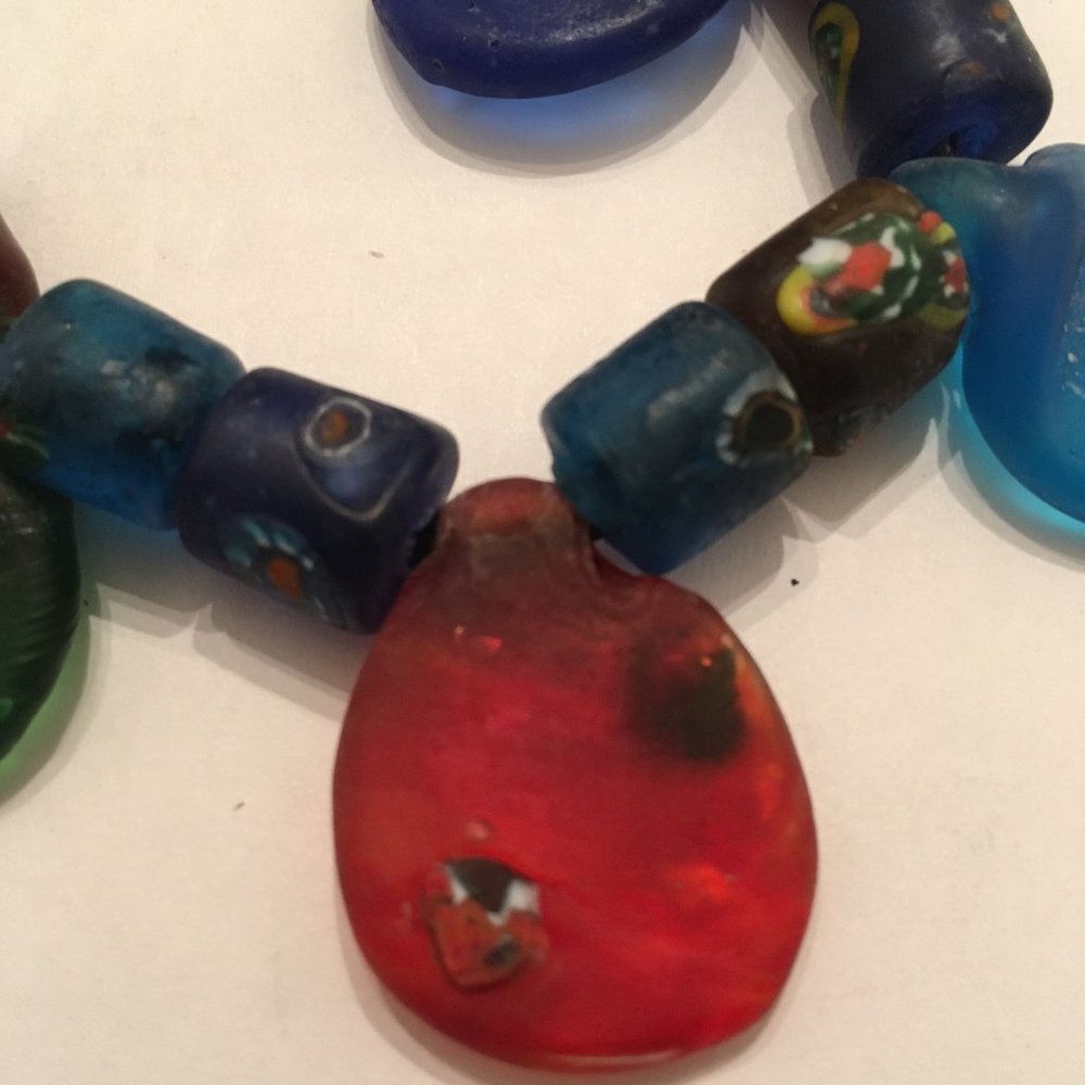 Handmade Millefiori Art Glass Necklace - Picture 3 of 14